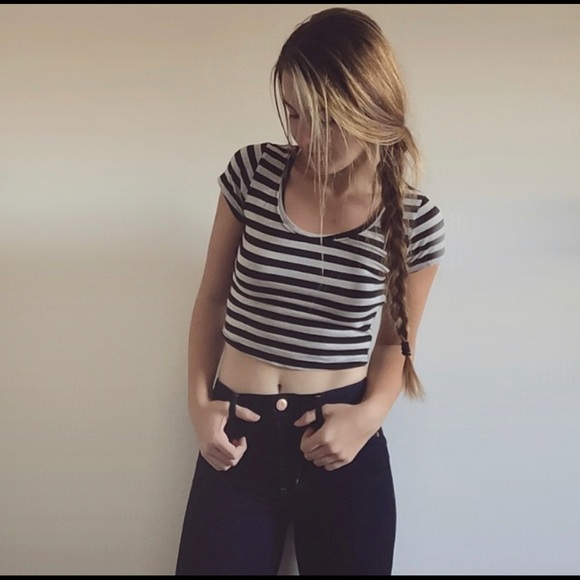 Forever 21 Striped Crop Top - Picture 1 of 4